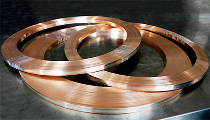 銅と銀のクラッド材(複合材)イメージ2