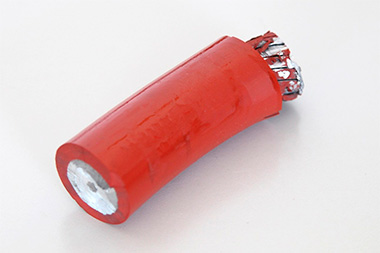 電力ケーブル被覆のシリコーンゴムサンプル