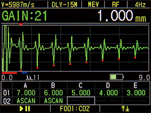Aスキャン + グリッド（保存）