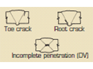 溶接欠陥の種類の画像