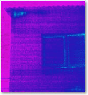 建物の外壁の空気漏れ・断熱の調査